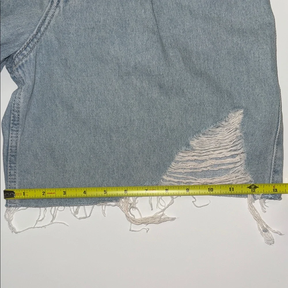 Hollister California High Rise Vintage Baggy Denim Shorts W25